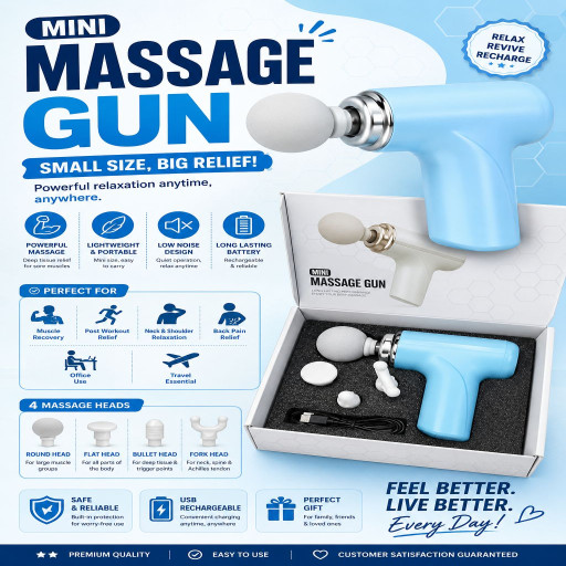MINI WHITE BOX MASSAGE GUN SMALL SIZE